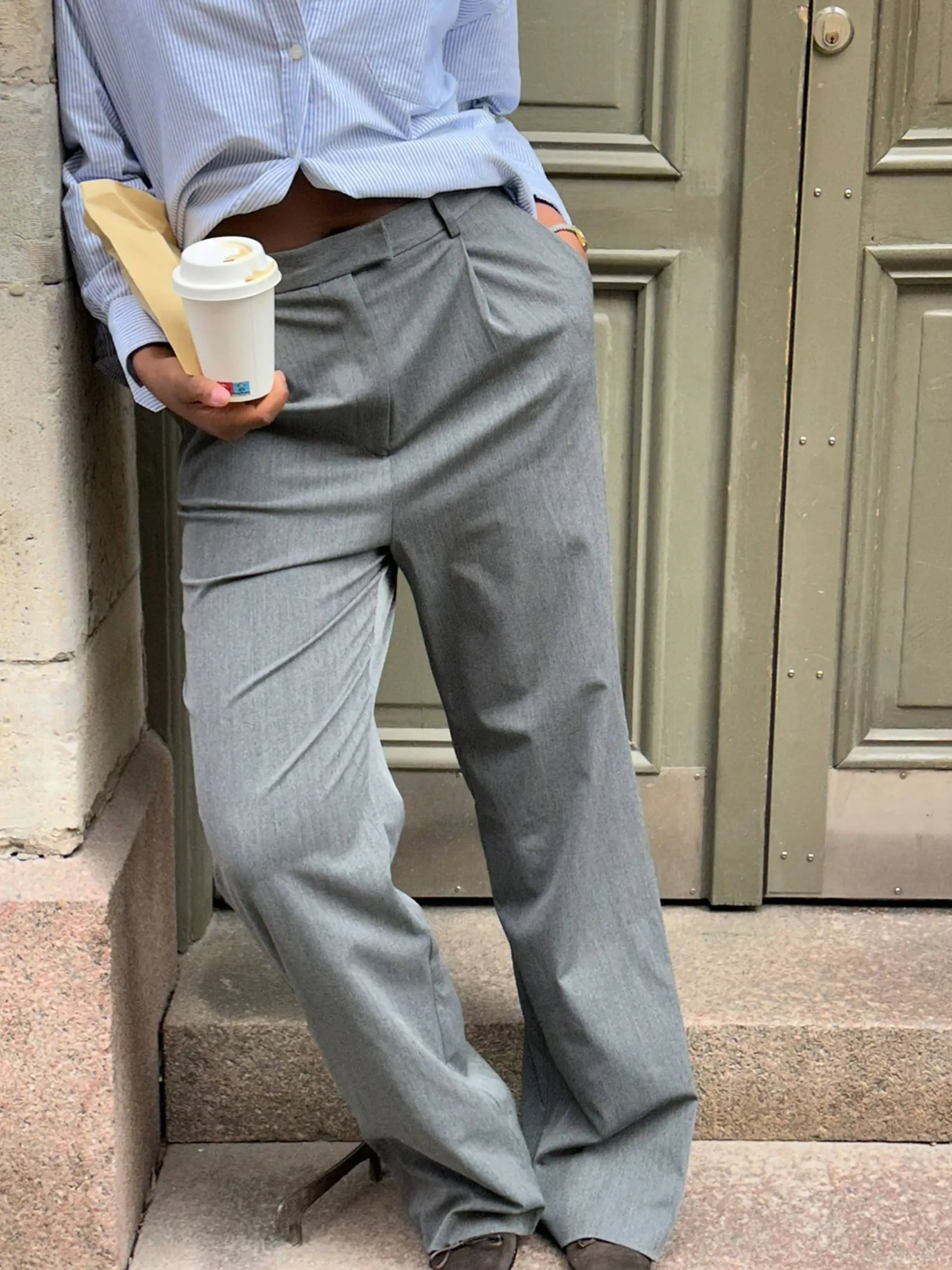 Sale Djerf Avenue Favorite Pants Grey - Tall