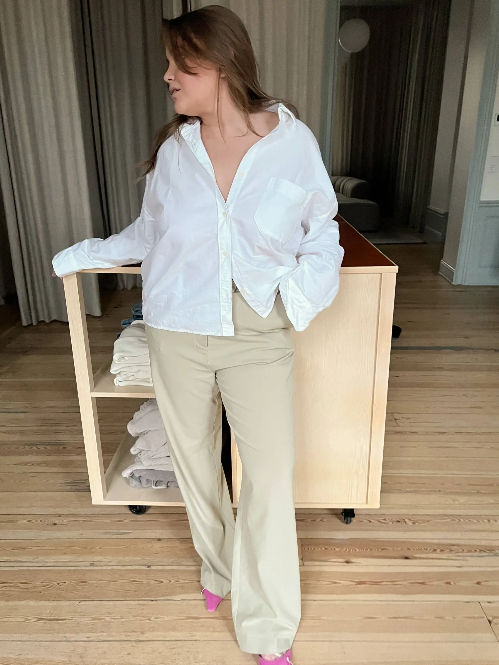 New Djerf Avenue First Choice Pants Greige