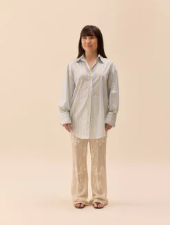 Clearance Djerf Avenue Flower Pants Ivory