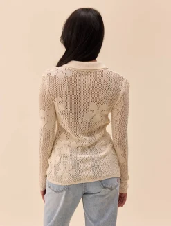 Best Djerf Avenue Flower Shirt Ivory