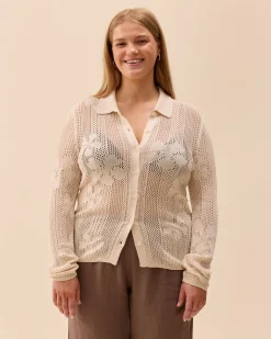 Best Djerf Avenue Flower Shirt Ivory