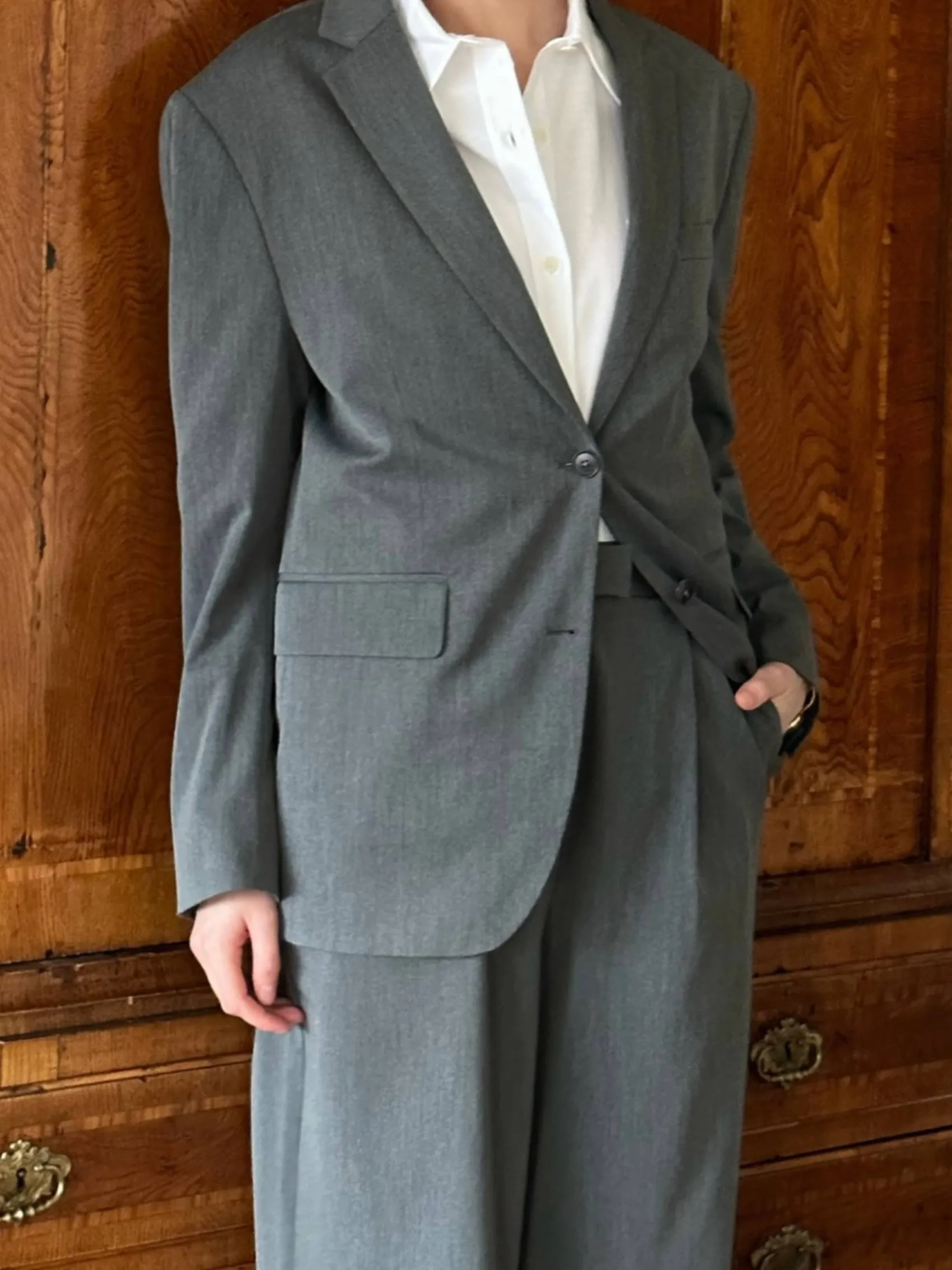 Hot Djerf Avenue Forever Blazer Grey