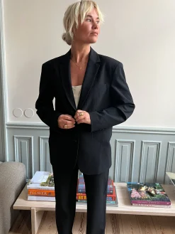 Discount Djerf Avenue Forever Blazer Pinstripe