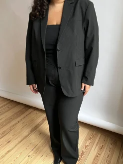 Discount Djerf Avenue Forever Blazer Pinstripe