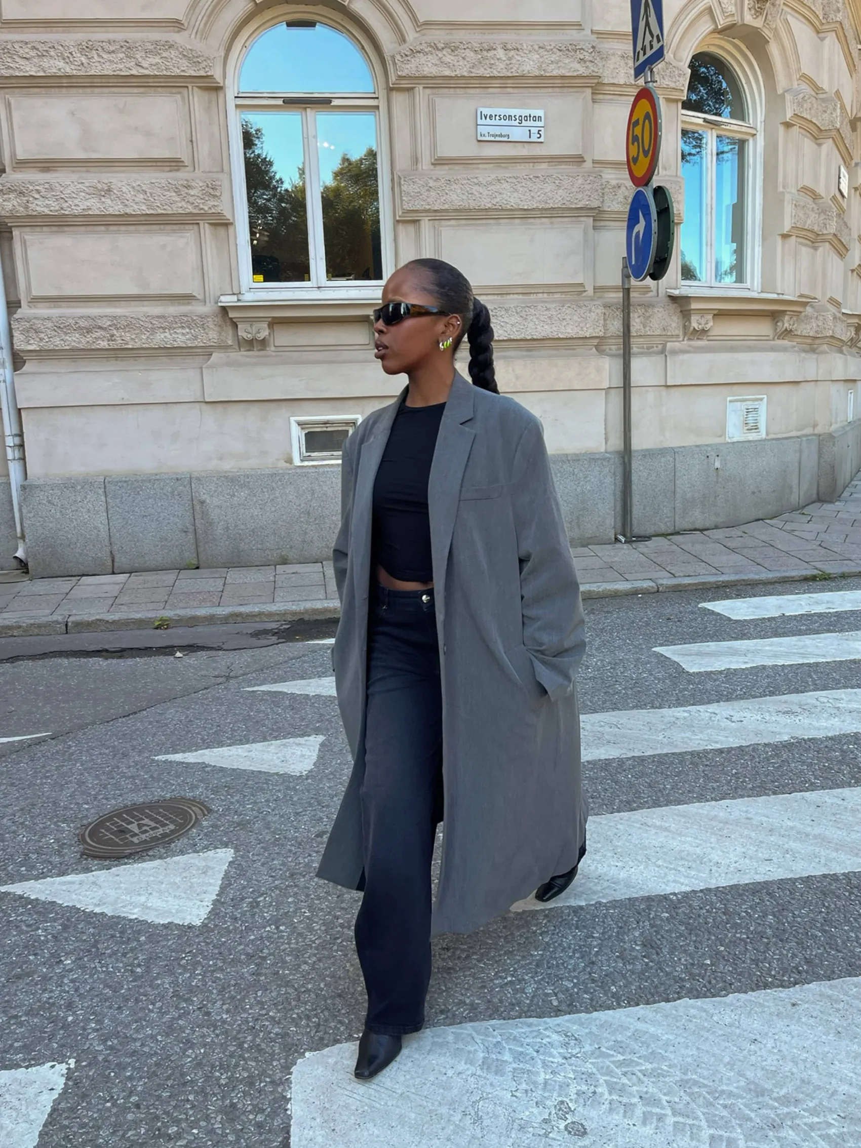 Sale Djerf Avenue Forever Coat Grey
