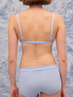 Online Djerf Avenue Go Close Triangle Bralette Blue