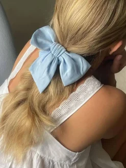 Online Djerf Avenue Go Slow Bow Scrunchie Blue