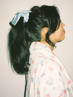 Online Djerf Avenue Go Slow Bow Scrunchie Blue