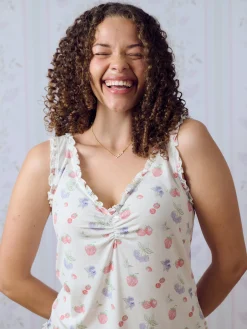 Hot Djerf Avenue Go Slow Frill Camisole Summer Berries