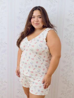 Hot Djerf Avenue Go Slow Frill Camisole Summer Berries