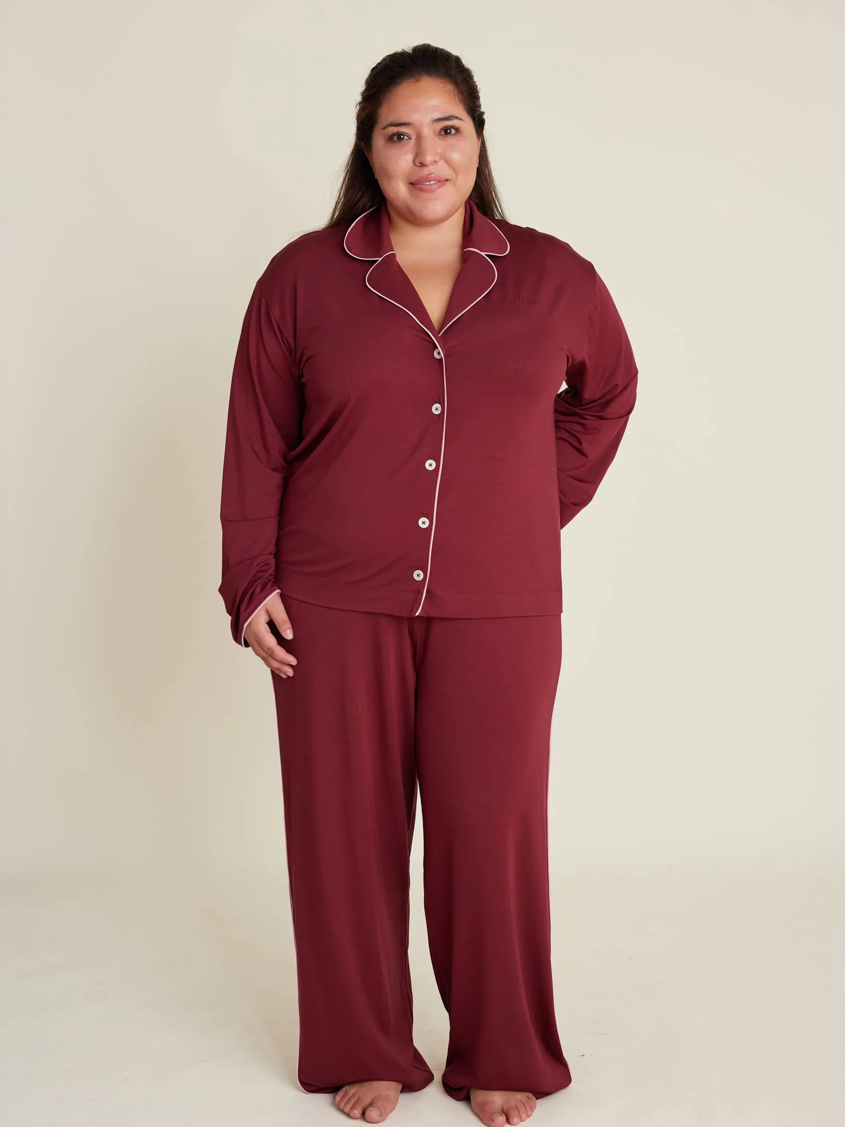 Best Djerf Avenue Go Slow Pants Burgundy