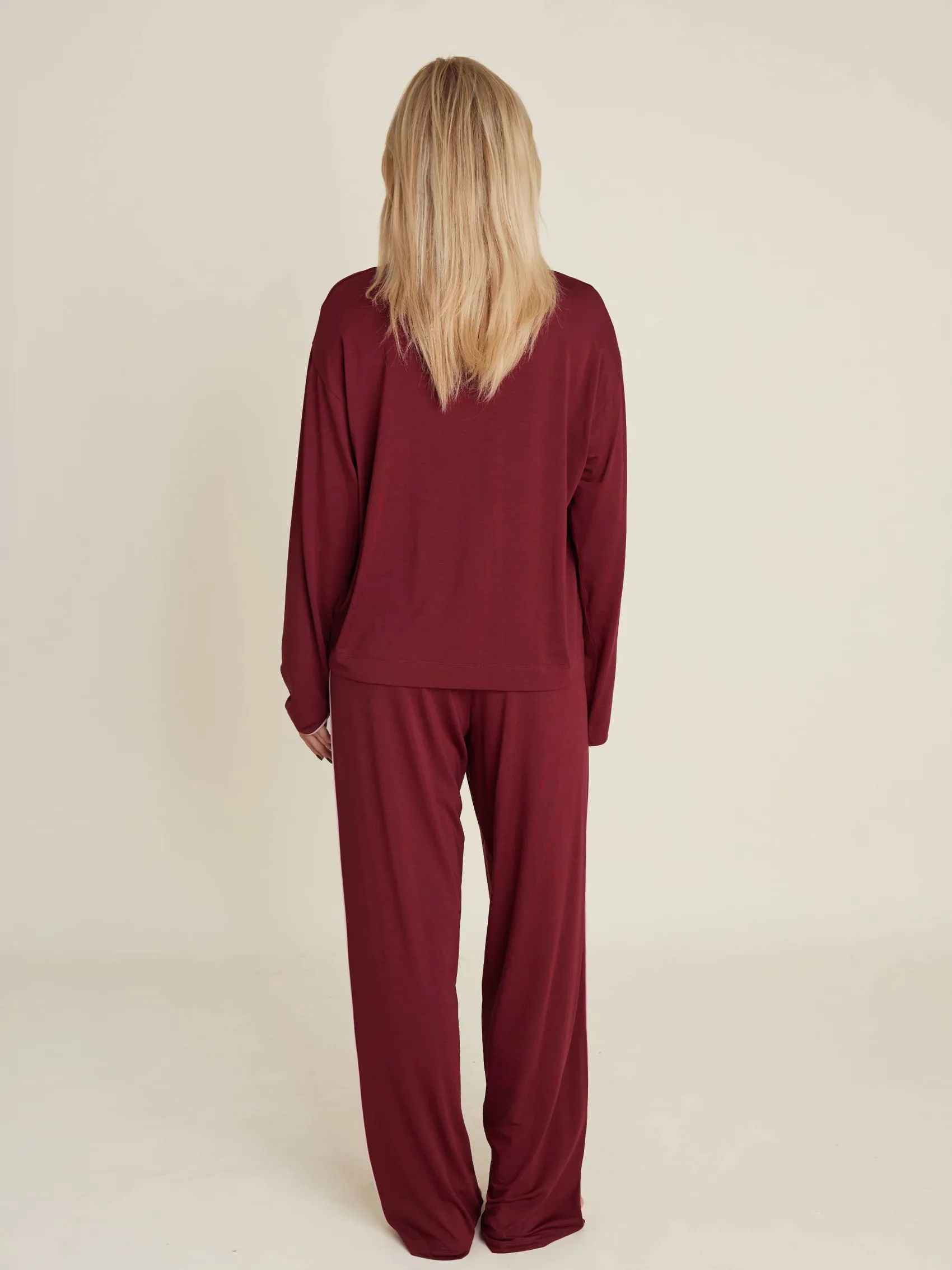 Best Djerf Avenue Go Slow Pants Burgundy