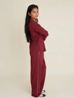 Best Djerf Avenue Go Slow Pants Burgundy