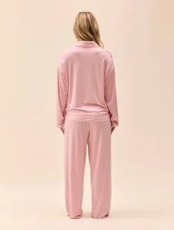New Djerf Avenue Go Slow Pants Pink/White