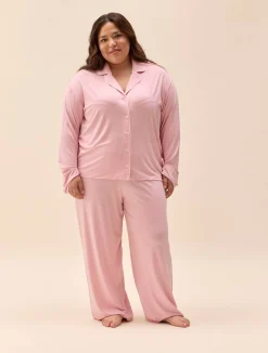 New Djerf Avenue Go Slow Pants Pink/White