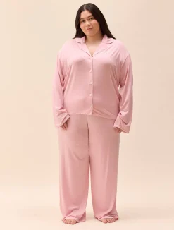New Djerf Avenue Go Slow Pants Pink/White