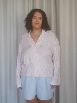Djerf Avenue Go Slow PJ Shirt Summer Island