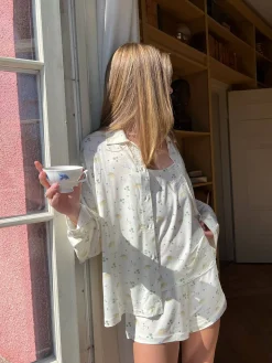 Discount Djerf Avenue Go Slow Shirt Marula Bloom