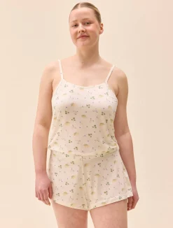 Clearance Djerf Avenue Go Slow Short Shorts Marula Bloom