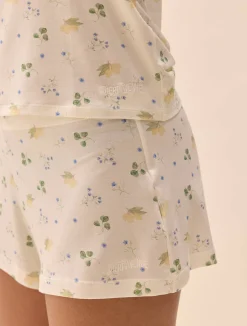 Clearance Djerf Avenue Go Slow Short Shorts Marula Bloom