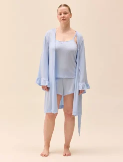 Discount Djerf Avenue Go Slow Strap Top Blue