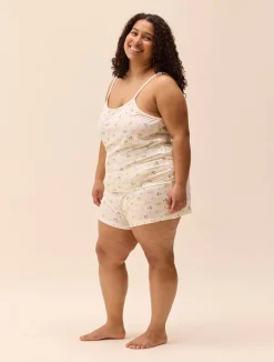 Sale Djerf Avenue Go Slow Strap Top Marula Bloom