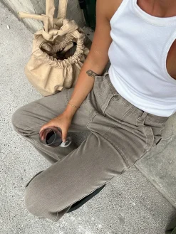 Outlet Djerf Avenue Go To Pants Brown
