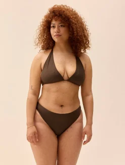 Best Djerf Avenue Halterneck Bikini Top Cocoa