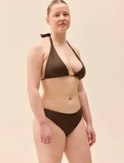 Best Djerf Avenue Halterneck Bikini Top Cocoa