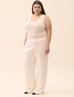 Online Djerf Avenue Knitted Tank Top Ivory