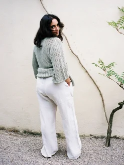 Clearance Djerf Avenue Linen Pants Cream
