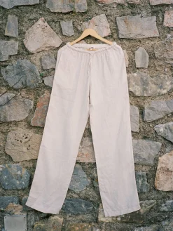 Clearance Djerf Avenue Linen Pants Cream - Tall