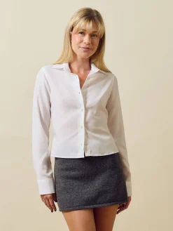 Best Djerf Avenue Little Shirt White