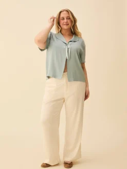 Outlet Djerf Avenue Loves Me Knot Top Dove Blue