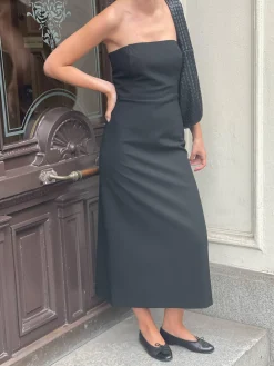 New Djerf Avenue Midi Tube Dress Black