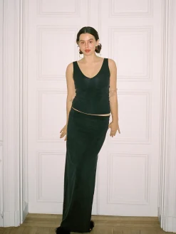 New Djerf Avenue Midnight Skirt Ash