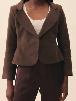 Best Djerf Avenue Moleskin Blazer Brown