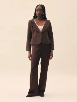 Best Djerf Avenue Moleskin Blazer Brown