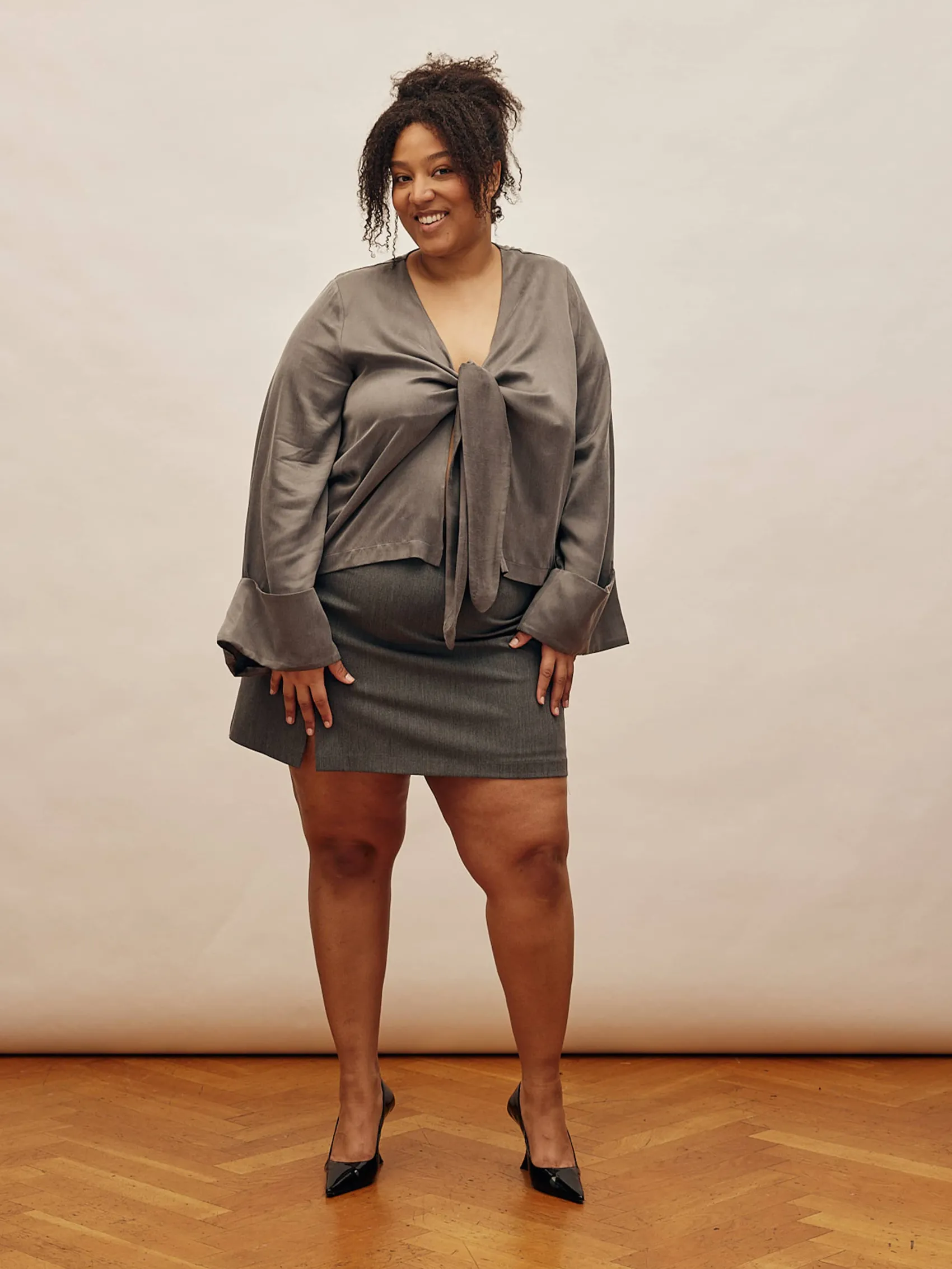 Online Djerf Avenue Must Have Mini Skirt Grey
