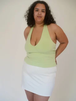 Outlet Djerf Avenue Peridot Halterneck Top Green