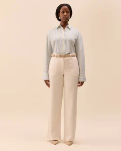 Best Djerf Avenue Poplin Classic Shirt Slushy Stripe