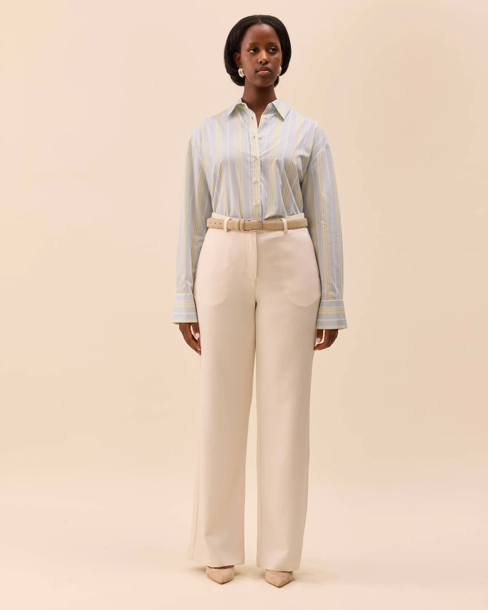 Best Djerf Avenue Poplin Classic Shirt Slushy Stripe