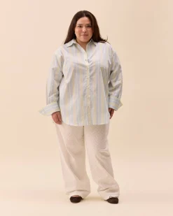 Best Djerf Avenue Poplin Classic Shirt Slushy Stripe