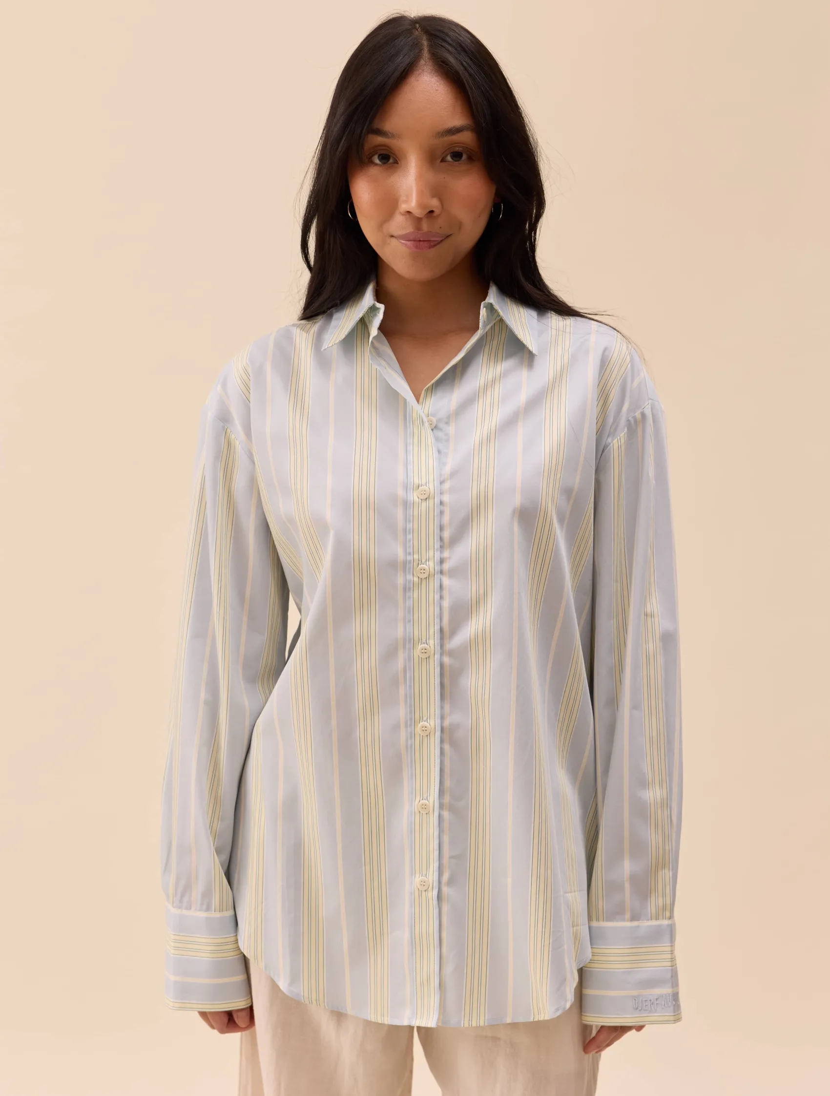 Best Djerf Avenue Poplin Classic Shirt Slushy Stripe