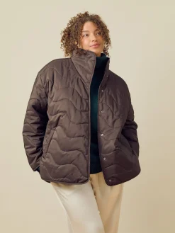 Djerf Avenue Quilted Jacket Espresso