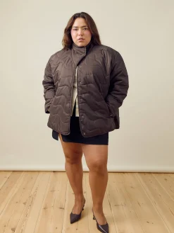 Djerf Avenue Quilted Jacket Espresso