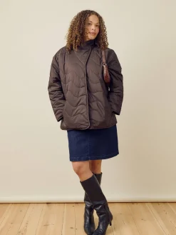 Djerf Avenue Quilted Jacket Espresso