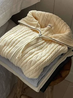 Discount Djerf Avenue Ready Set Go Cardigan Cream