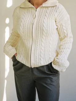 Discount Djerf Avenue Ready Set Go Cardigan Cream
