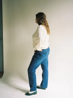 Sale Djerf Avenue Relaxed Jeans Dark Blue